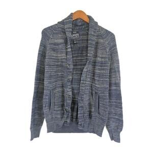 American Rag Cie Cardigan Men's Size M 100% Cotton Gray Knit‎ Button Front